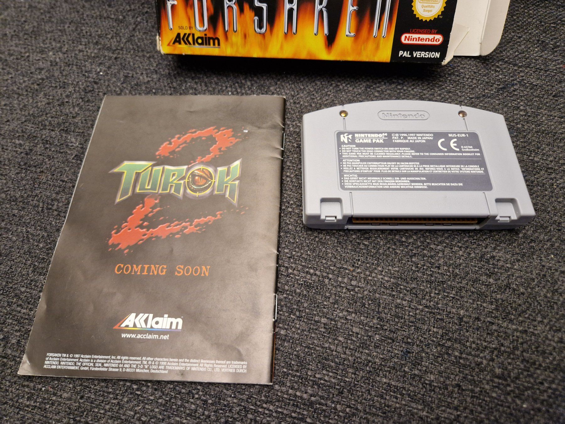 Giochi: Forsaken OVP / N64 – Usato da Rain venduto da Laupia 3