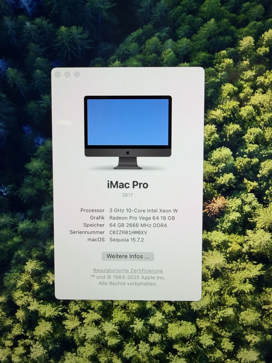 Apple PC: iMac Pro 27" 2017, 64GB Ram, 2TB SSD – Usato da Egliswil venduto da HolgerHermann 4