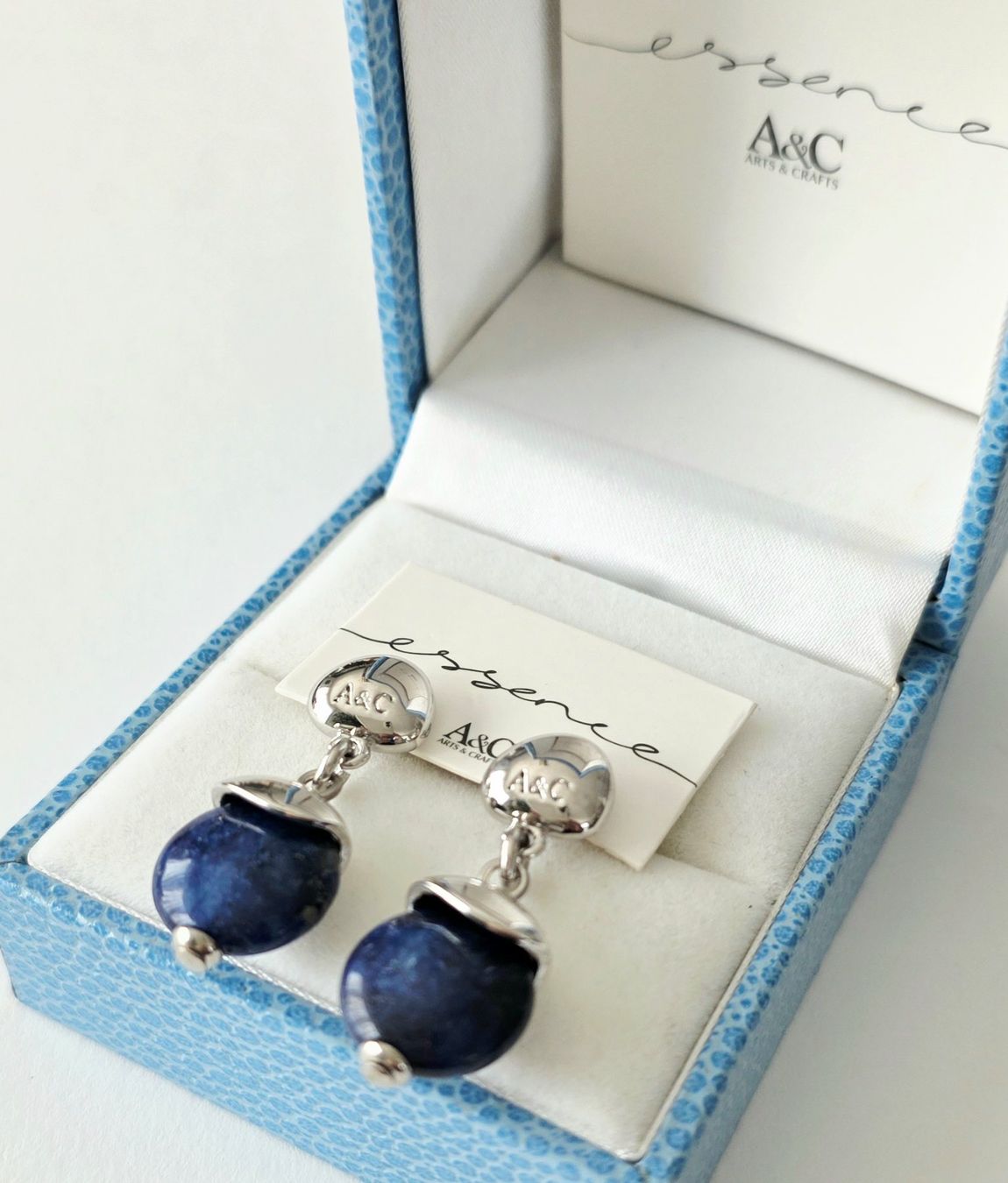 Orecchini pendenti & Orecchini a lobo: Elegante Design Ohrringe mit Lapislazuli - A&C neu – Nuovo e nell'imballaggio originale da Uetikon am See venduto da Springdream 4