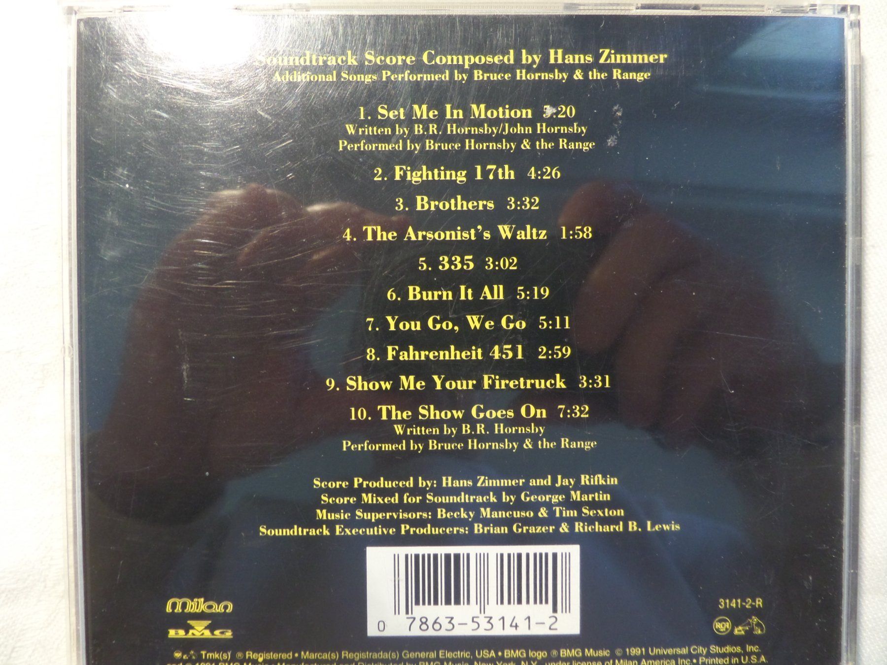 CDs: Hans Zimmer - Backdraft – D'occasion à Genève par CDLPBookS 1
