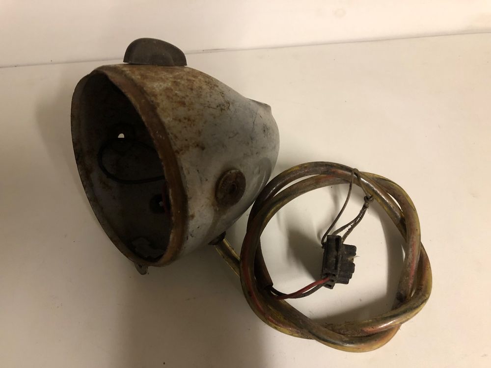 BestPrice Scheinwerfer Für Puch Maxi - Eierlampe Vorne Silber