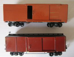 Modelleisenbahn Güterwagen Spur 0, 2 Stück, Vintage