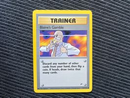 Pokemon Blaine’s Gamble Non Holo Gym Challenge NM