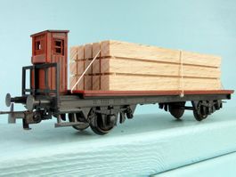Liliput Flachwagen mit Holz beladen