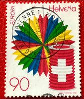 Nr.952  Nationalfeiertag-Lampions GESTEMPELT 1998 Biel