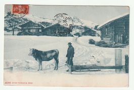 Ried-Brig im Wallis: Schweizer Postkarte aus 1907