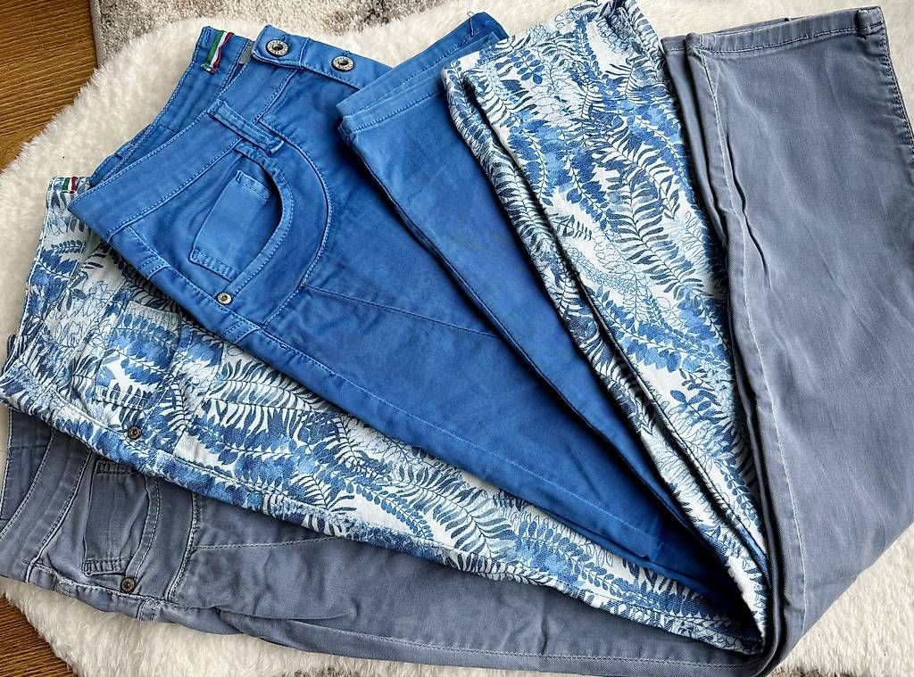 Please Jeans Pantaloni: 1x Blättermotiv Please Hose P78 Gr.M – Usato da Wilen b. Wollerau venduto da chocolady 3