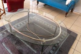 Hohnert Design Couchtisch - Metallgestell mit Glasplatte
