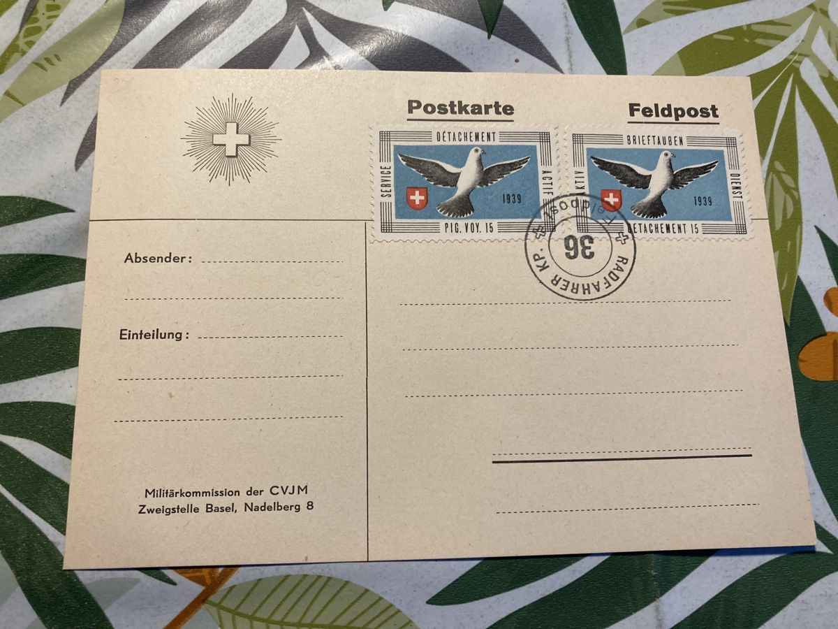 Alle Briefmarken: 37)CVJM Feldpost  – Gebraucht aus Ascona von ruru4150