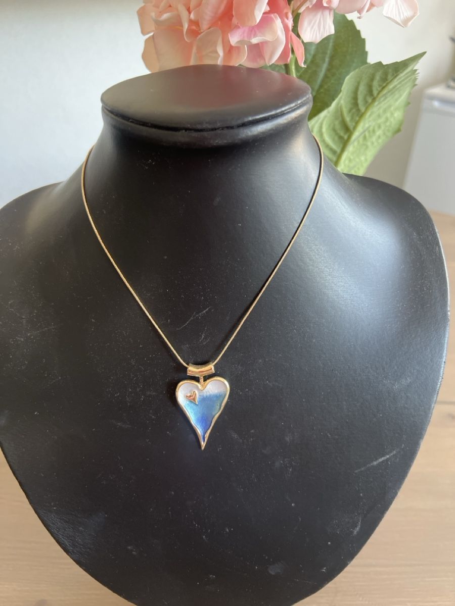 Catenine: Kette mit schönem Herz Anhänger – Nuovo (secondo la descrizione) da Seon venduto da Sunny-Schmuck78