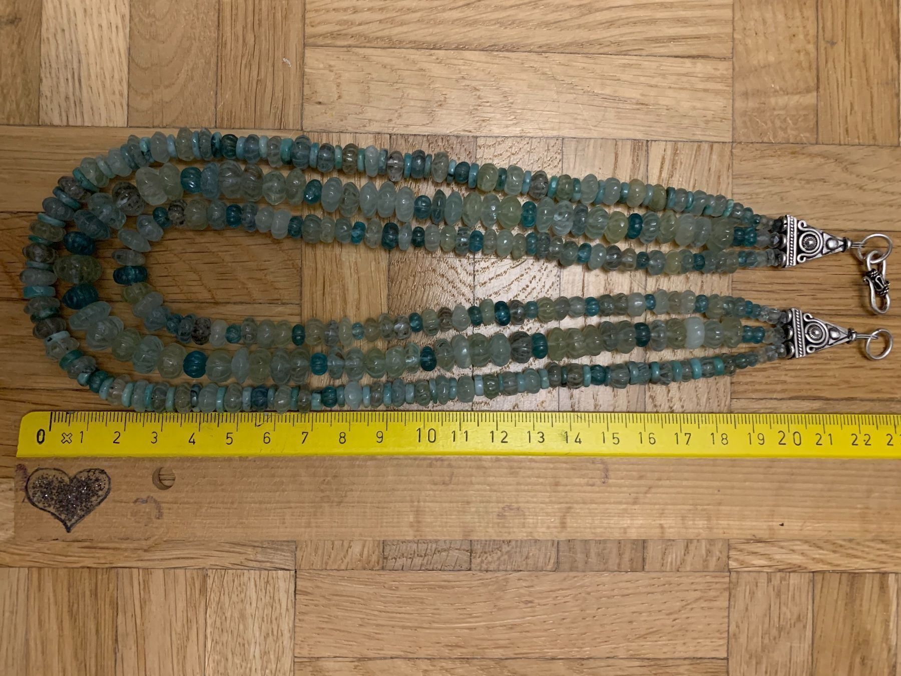 Catenine: Geschnitzte Aquamarin Kette – Nuovo (secondo la descrizione) da Birsfelden venduto da Exclusivity 3