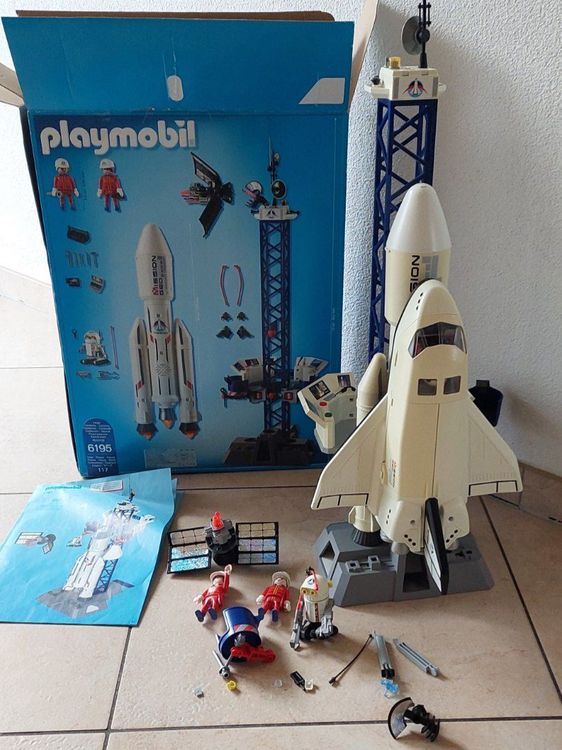 Playmobil Shuttle und Raketenstation 6195 und 6196 (Gebraucht) in ...