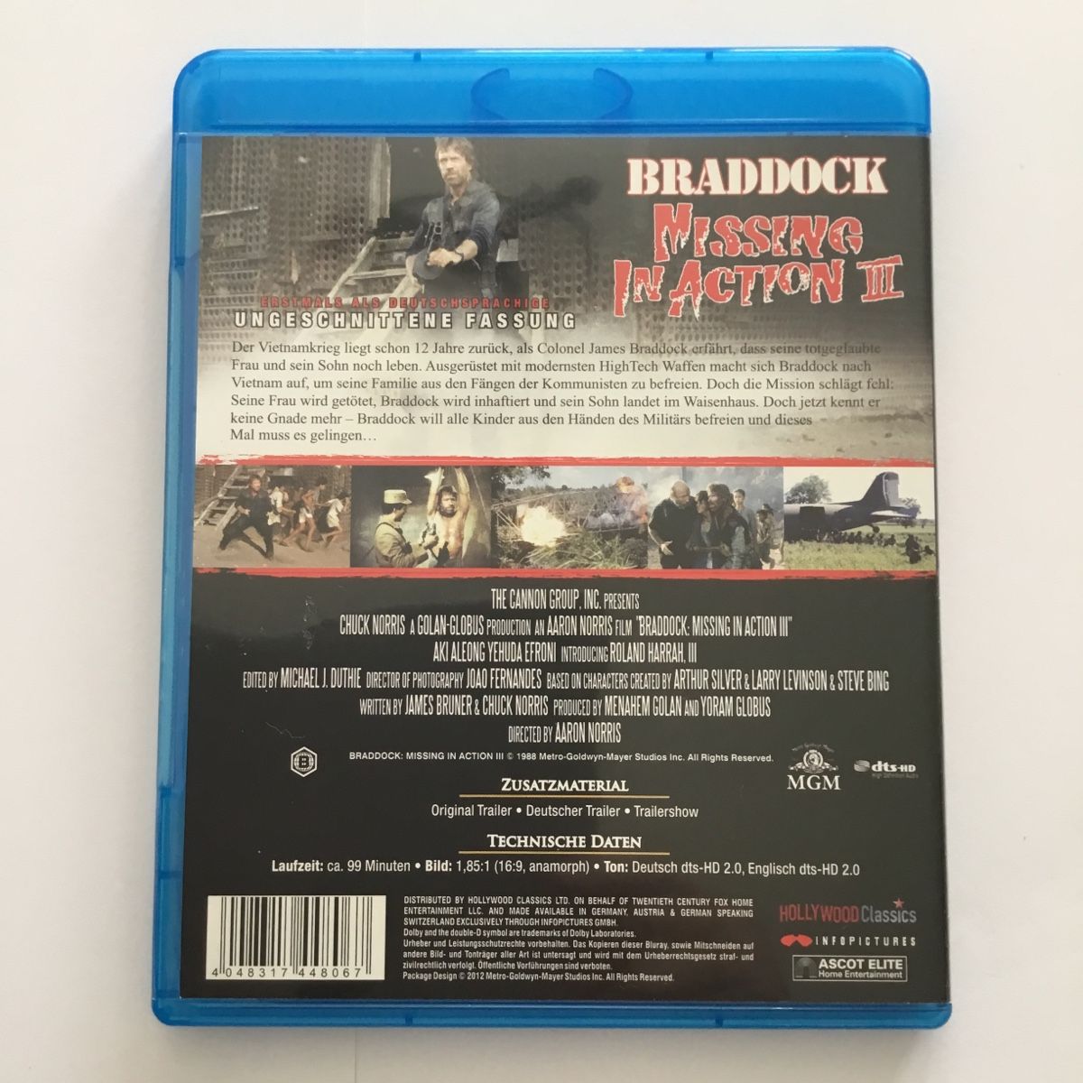 Tutti i DVDs: Bradock Missing in Action III - Blu Ray Vergriffen  – Nuovo (secondo la descrizione) da Blauen venduto da berlingo65 1