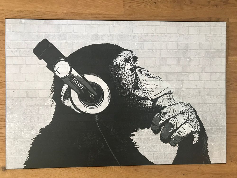 Affe Mit Kopfhorer Bild