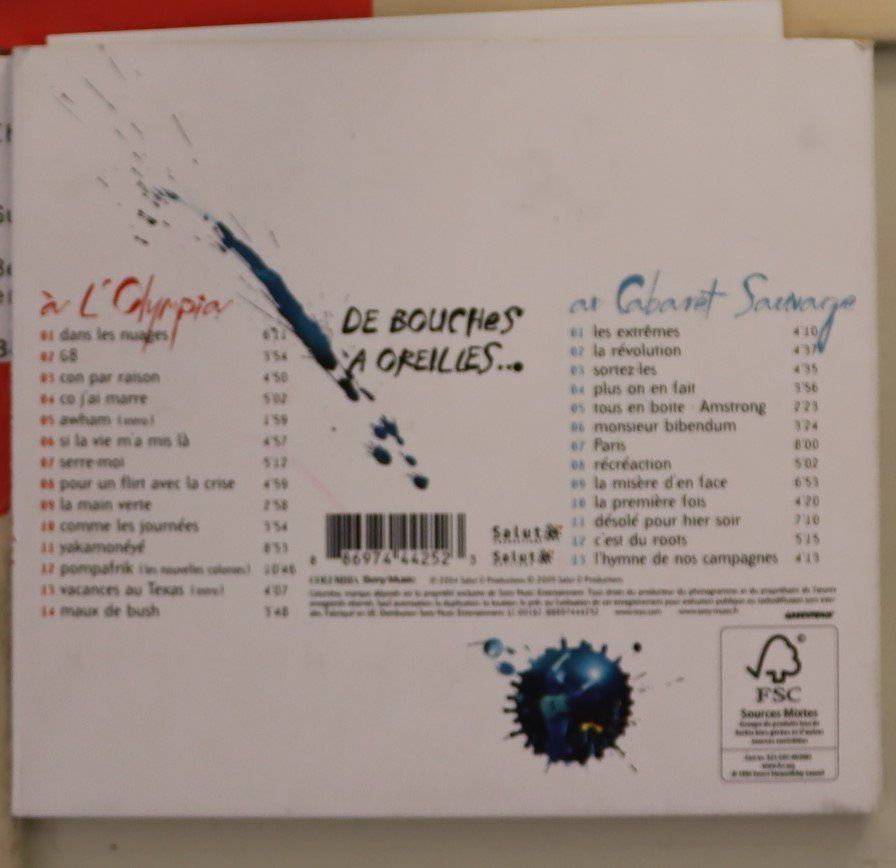 CD: Tryö – De Bouches A Oreilies – Usato da Luzern venduto da CONTENTI 2