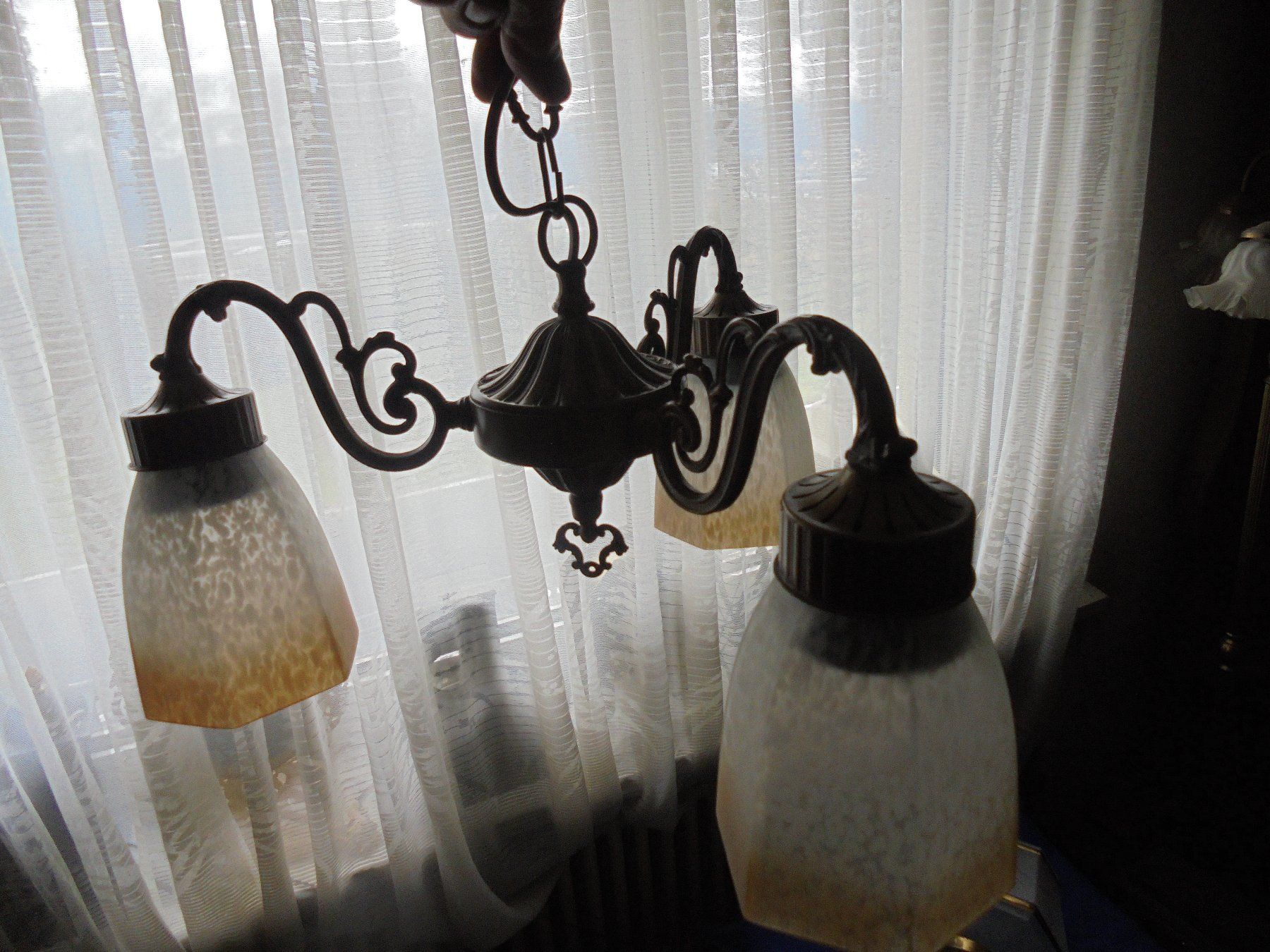 Lampadari & plafoniere: Alte Deckenlampe, ca. 1950 – Usato da Camorino venduto da Hunpete