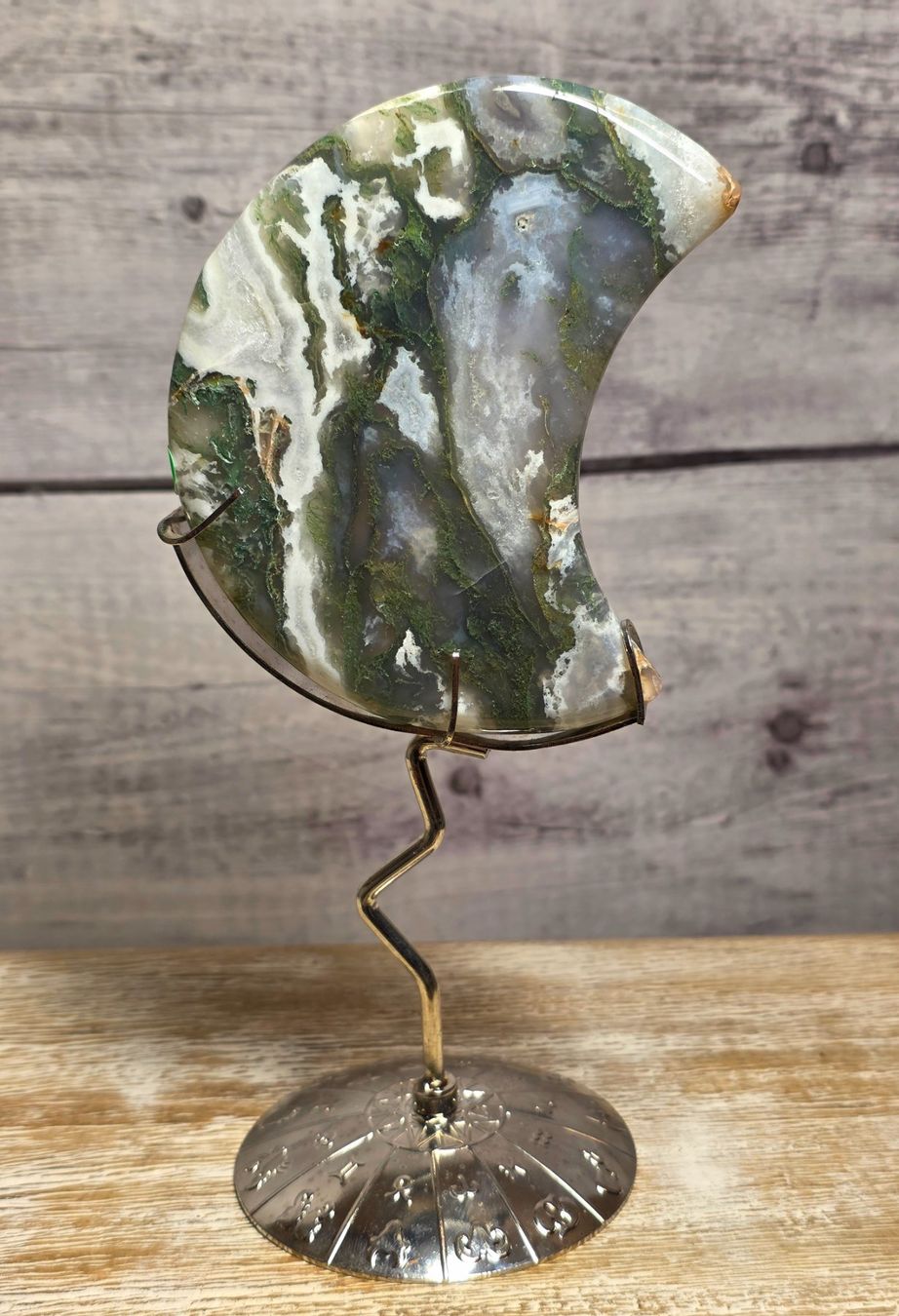 Minerali & Pietre curative: Moosachat Mond 167g – Nuovo e nell'imballaggio originale da Matzingen venduto da Shay_Crystalz
