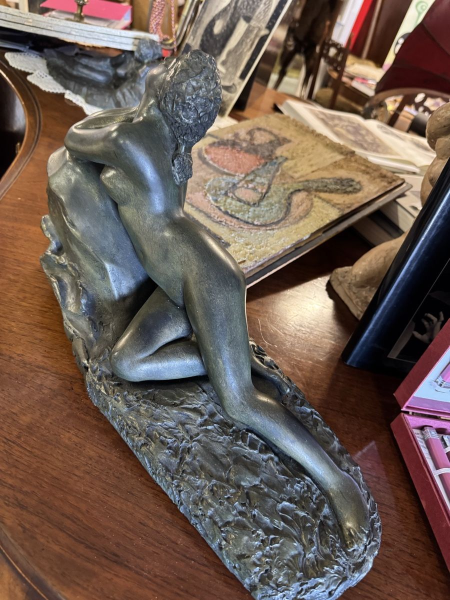 Sculture & Statue: Skulptur Bronze oder bronziert Akt 48x27x16 cm monogr. – Usato da Frasnacht venduto da Kulturpalast 3