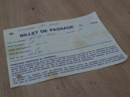 Billet de passage d'Yverdon / Passagierbillett Yverdon