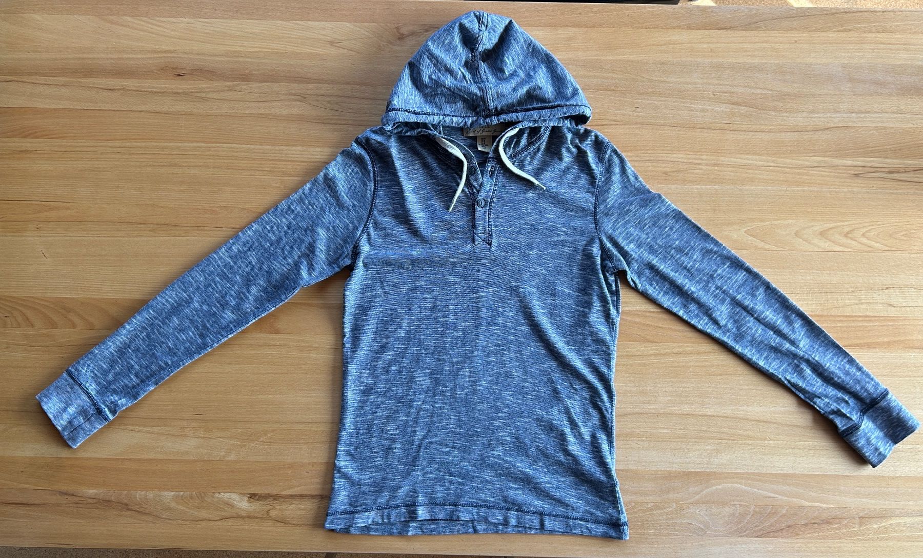 H&M Maglioni & Felpe: Blau/grau melierter Kapuzenpullover Grösse M – Usato da Grosswangen venduto da che_gr