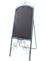 Hoff Interieur Tafel Ständer Shabby Chic Eisen aqua schwarz