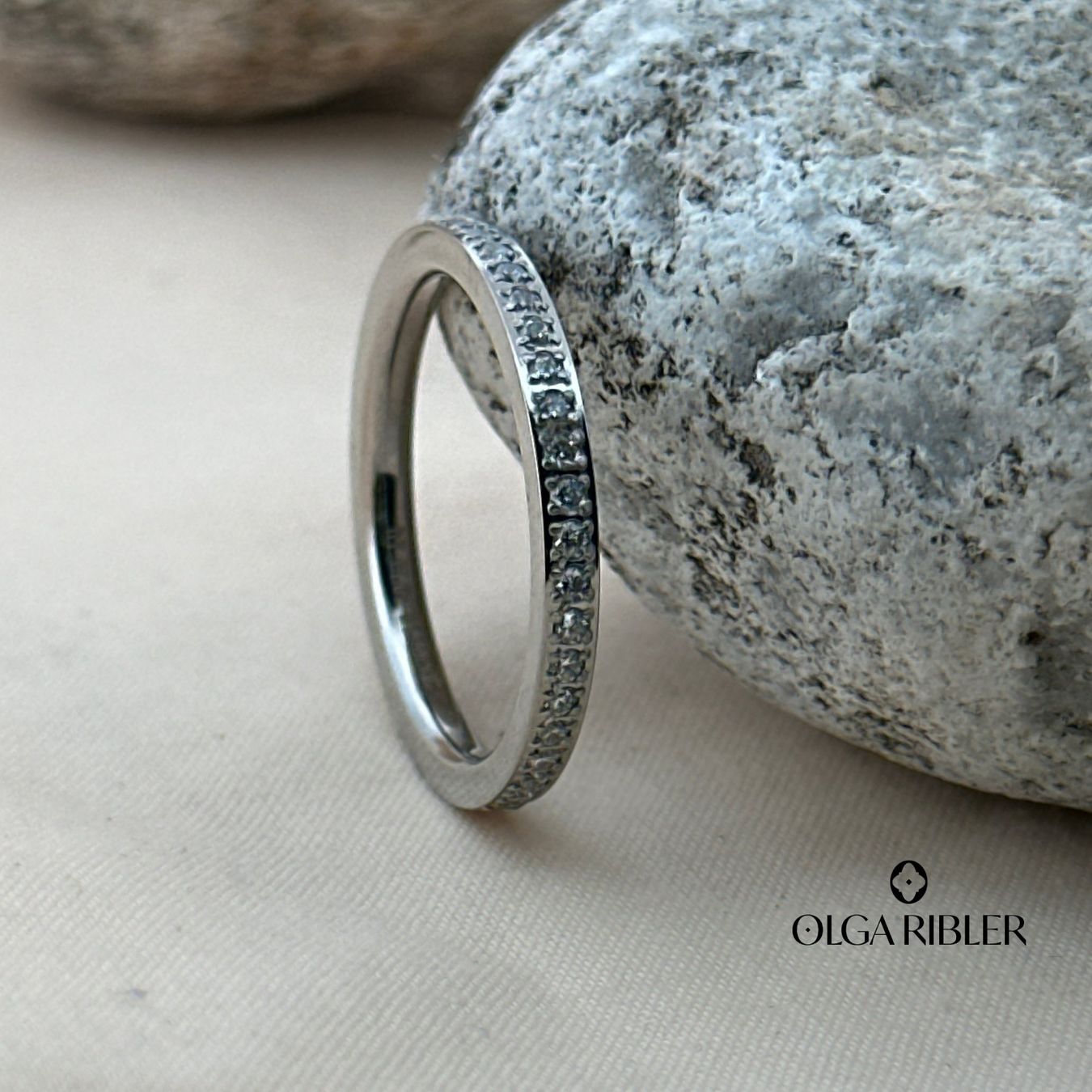 Olga Ribler Ringe: 1.2 mm breiter Ring Memory Ring  mit Zirkonia, Grösse 56 – Neu (gemäss Beschreibung) aus Luzern von Schmuckoutlet 4