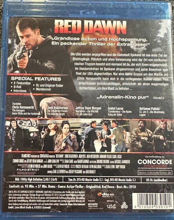 Tutti i DVDs: Red Dawn Blu-ray Actionthriller Hemsworth – Usato da Beringen venduto da Mantafisch1 1