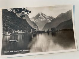 Alte ASK Flüelen Urnerhof mit Bristenstock SZ  ca 1928