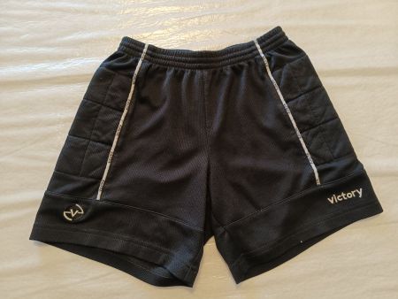 Victory Goalie-Hose Shorts/Torwarthose Gr 152 Kinder Schwarz