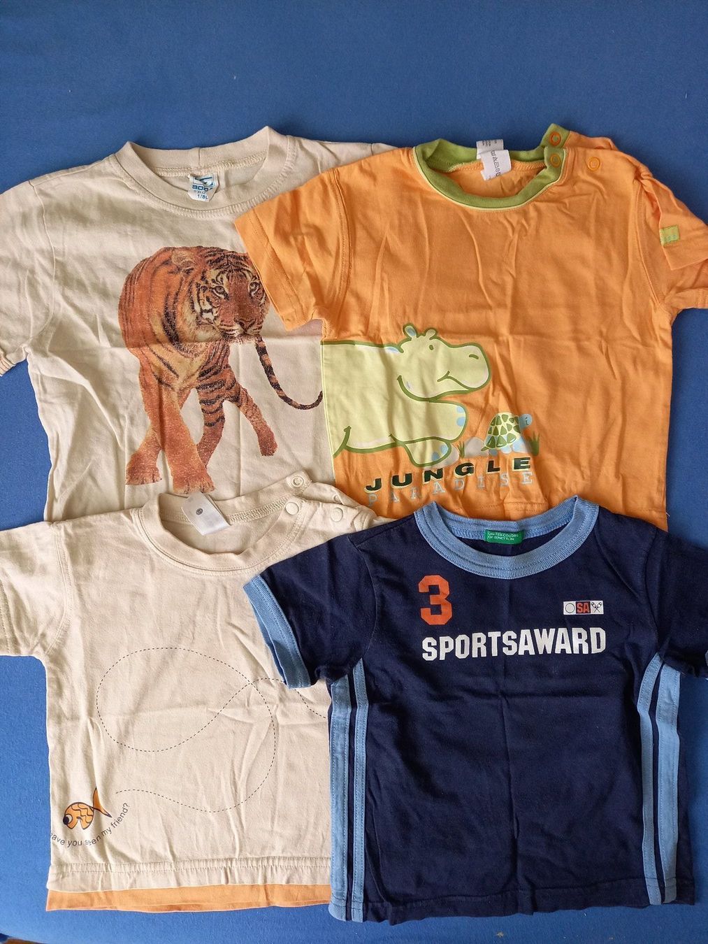 Camicie, Top & T-shirt: Set 4 T-Shirts ca. Gr. 74/80 – Usato da Unterengstringen venduto da saraman