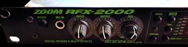 Effektgerät Digital Reverb Zoom RFX-2000 und Fusspedal