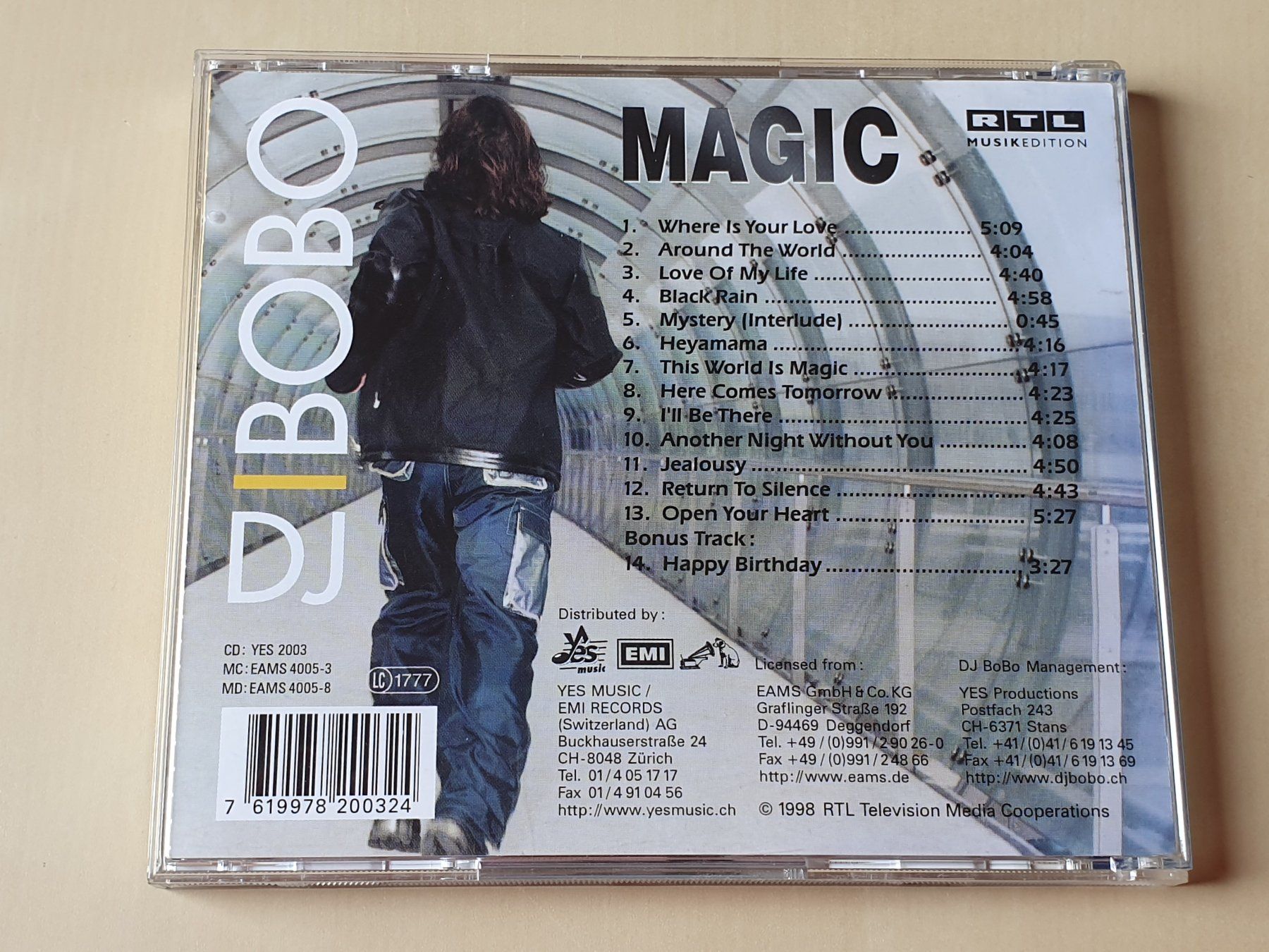 CDs: DJ Bobo Magic – Gebraucht aus Stansstad von collectorsshop 1