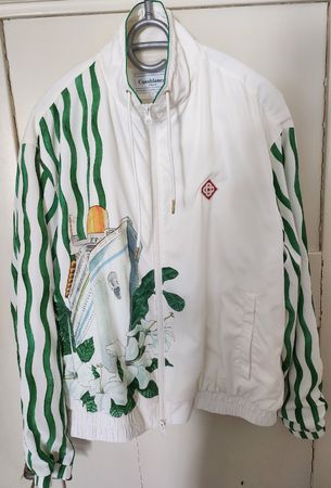 CASABLANCA Tennis Club Track Jacket Windbreaker Gr. L