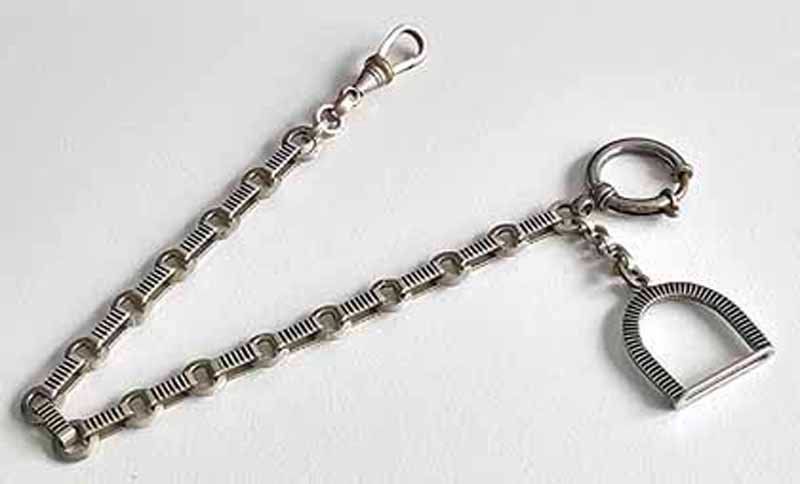 Altri accessori per orologi: Uhrenkette antik Bronze versilbert / Tula – Usato da Zug venduto da urzeit