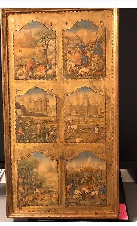 Dipinti: Gemälde/Brettspiel antik Mittelalter – Usato da Wallisellen venduto da Chic_Living 2