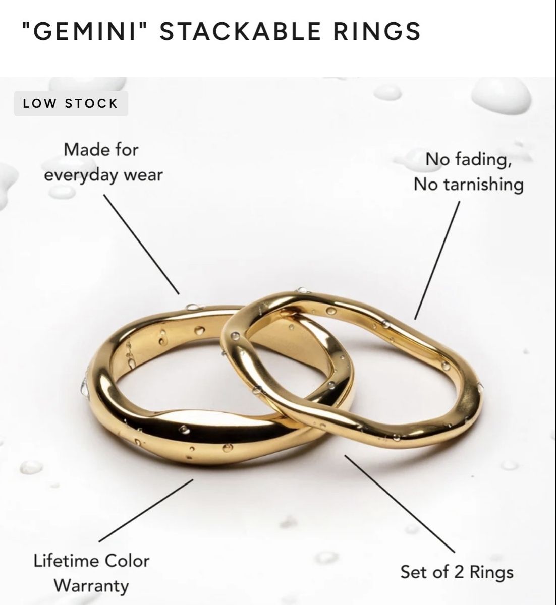 Anelli: Bague plaqué or  – Usato da Dully venduto da IrinaA21 2