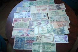 Lot 14 Vieux billets différents