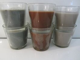 6 Kerzengläser gefüllt