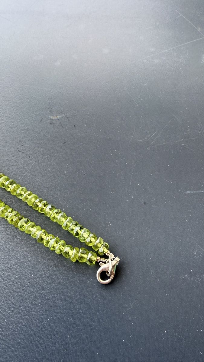 Catenine: Wunderschöne Peridot-Halskette, 47 cm – Nuovo e nell'imballaggio originale da Ebikon venduto da Leonidas2 3