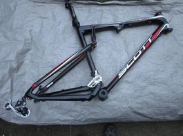 leichter SCOTT Fully voll Carbon Rahmen 1960g Gr XLab177cm