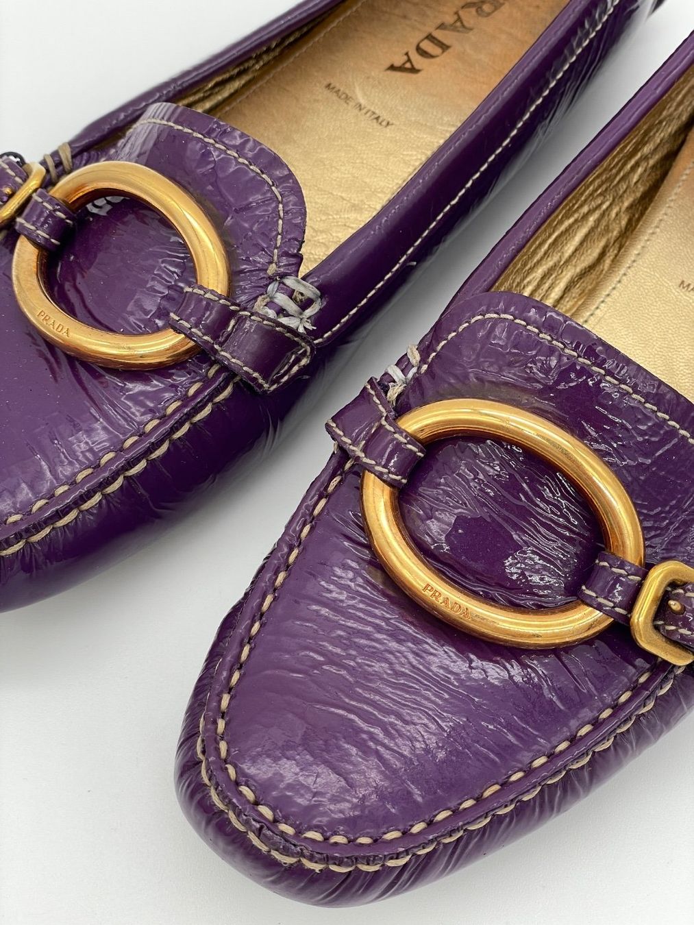 Prada Scarpe da donna: Prada Vernice Loafer EU 37 Lila – Usato da Zürich venduto da shoe_shop 6