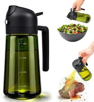 2in1 Ölsprüher für Speiseöl Glas Sprühflasche Lekker Kochen