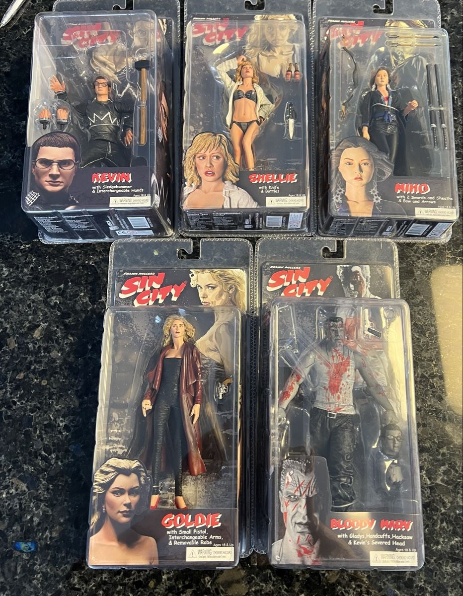 Figuren: Neca Sin City Serie 2 Farbversionen Neu & OVP – Neu und originalverpackt aus Buckten von Dominoluna