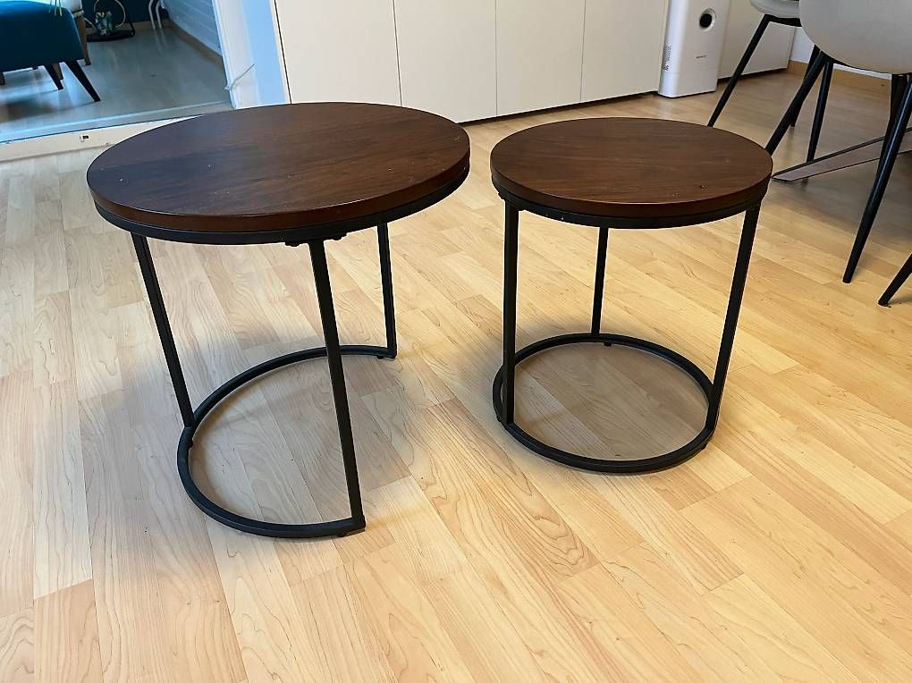 Tavoli: Salontisch / Beistelltisch 2er Set rund – Usato da Erlenbach ZH venduto da riderreader 1