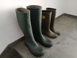2 x profi Gummistiefel, Grün, Grösse 44 und 36-