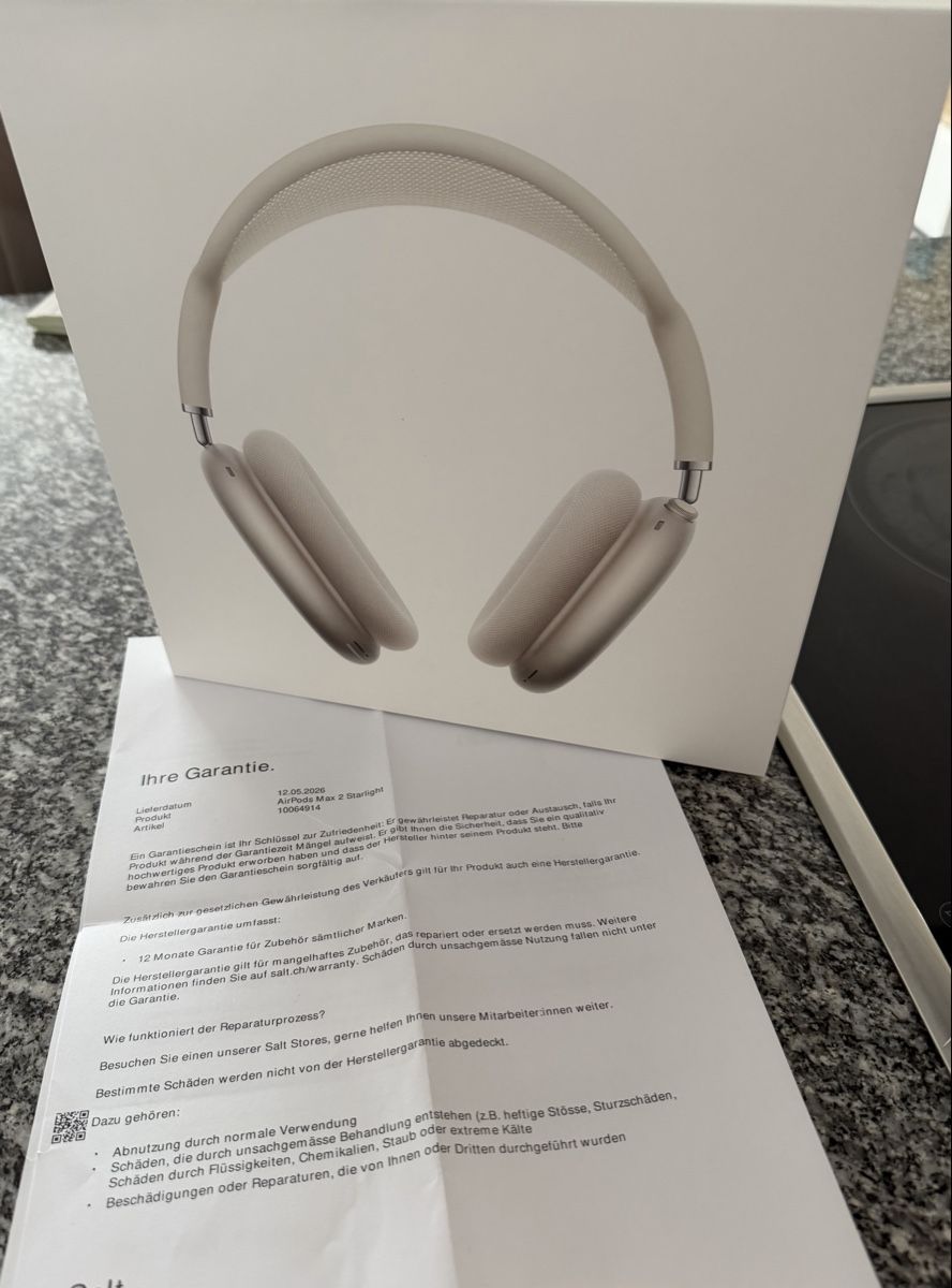 Apple Cuffie: Apple AirPods Max 2 Starlight mit Case USB-c – Nuovo e nell'imballaggio originale da Dübendorf venduto da Handyoutlet