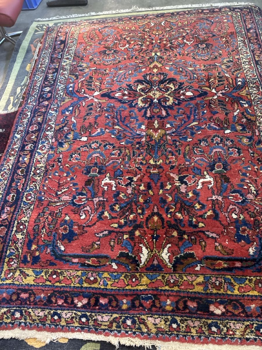 Tappeti: Orientteppich rot mit Muster und Fransen Grösse L – Usato da Niederhasli venduto da abd_bm8t 4
