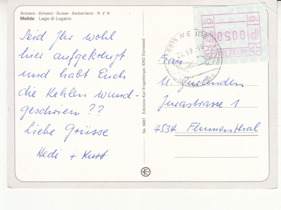 Cartes postales: Melide 1990 – D'occasion à Bürglen TG par StampGraf 1