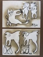 Original CH Hans Krüsi (2 Zeichnungen)