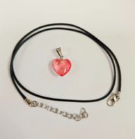 Neu! Herz Anhänger mit Kette - Charm Anhänger